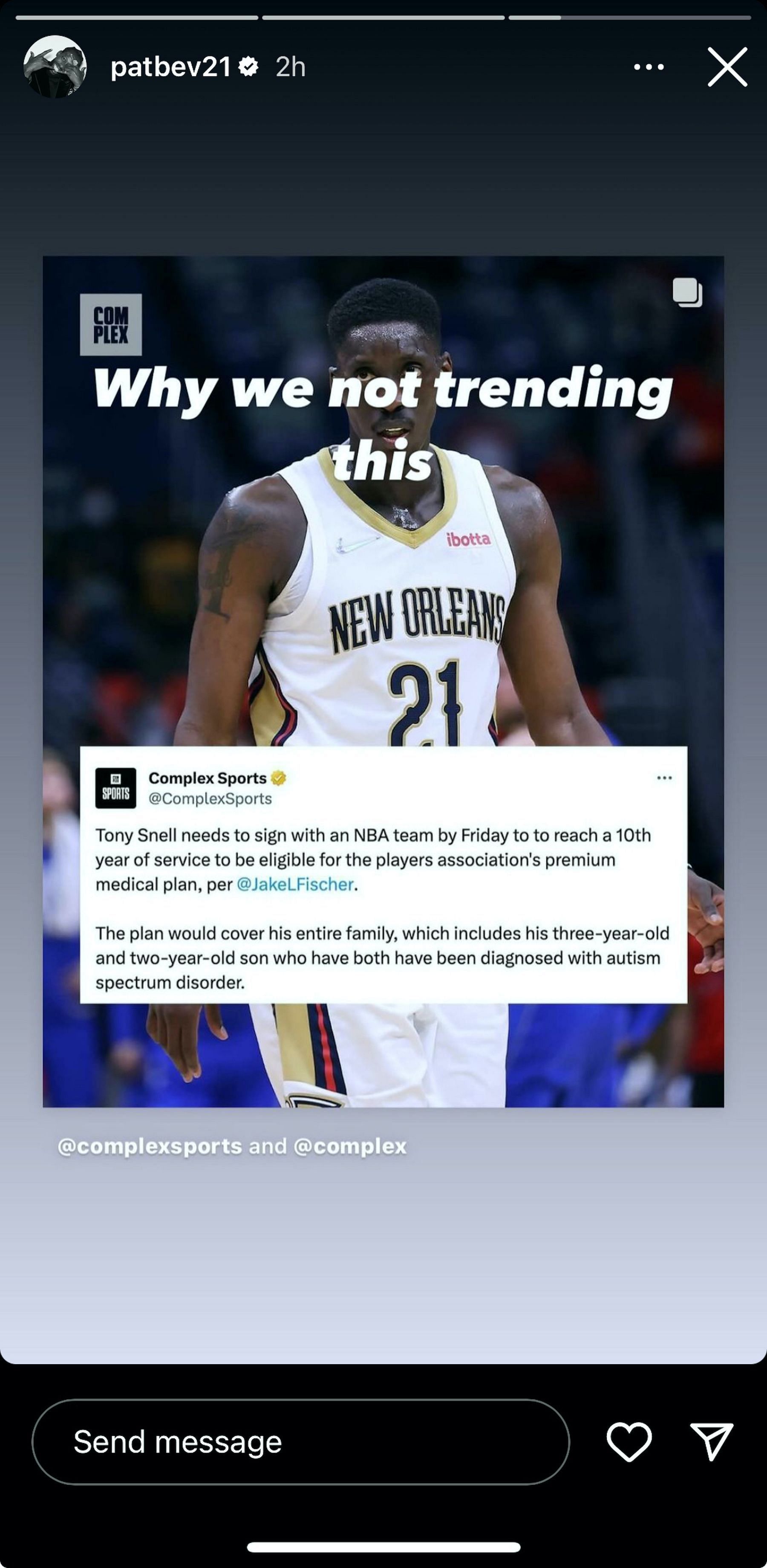 Pat Bev joins the campaign.
