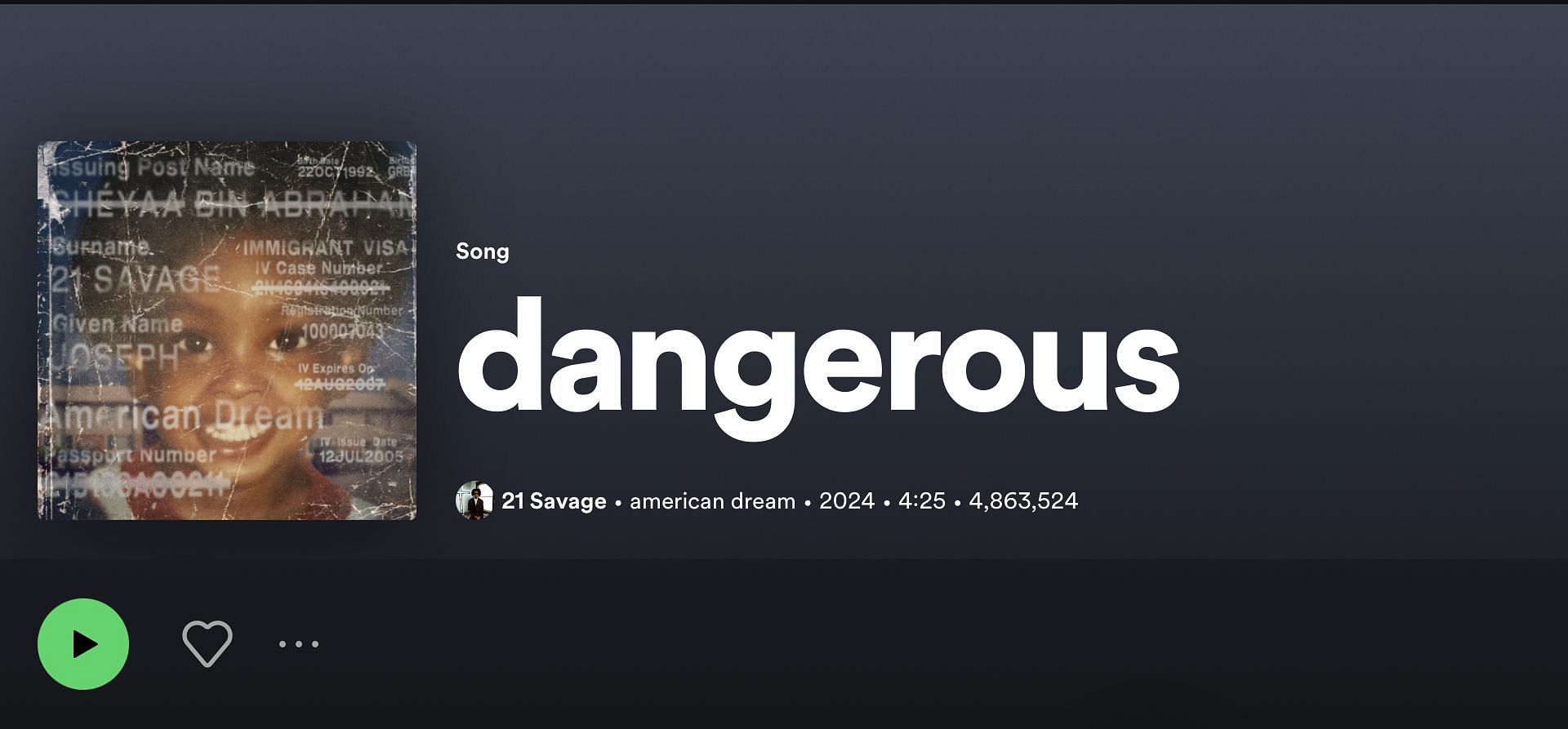 Track 8 of the album (Image via Spotify)