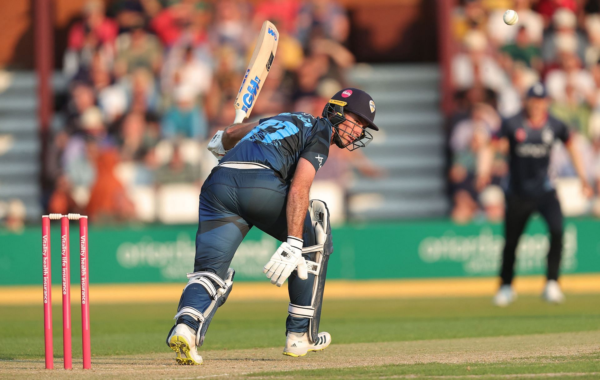Wayne Madsen in action for the Derbyshire Falcons in the Vitality T20 Blast 2023.