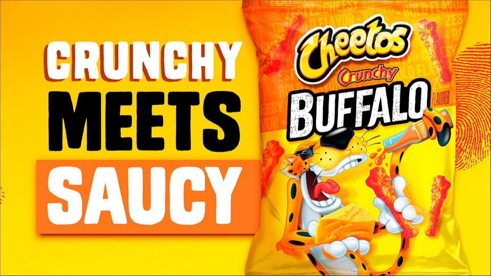 The new Crunchy Buffalo snack is available at Walmart and Target (Image via Cheetos)