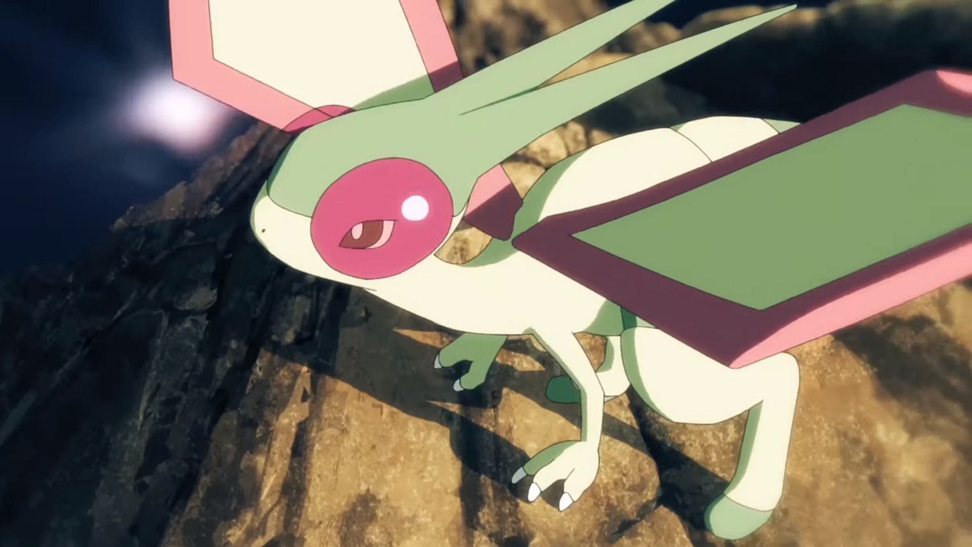 Flygon as seen in Pokemon: Twilight Wings (Image via The Pokemon Company)