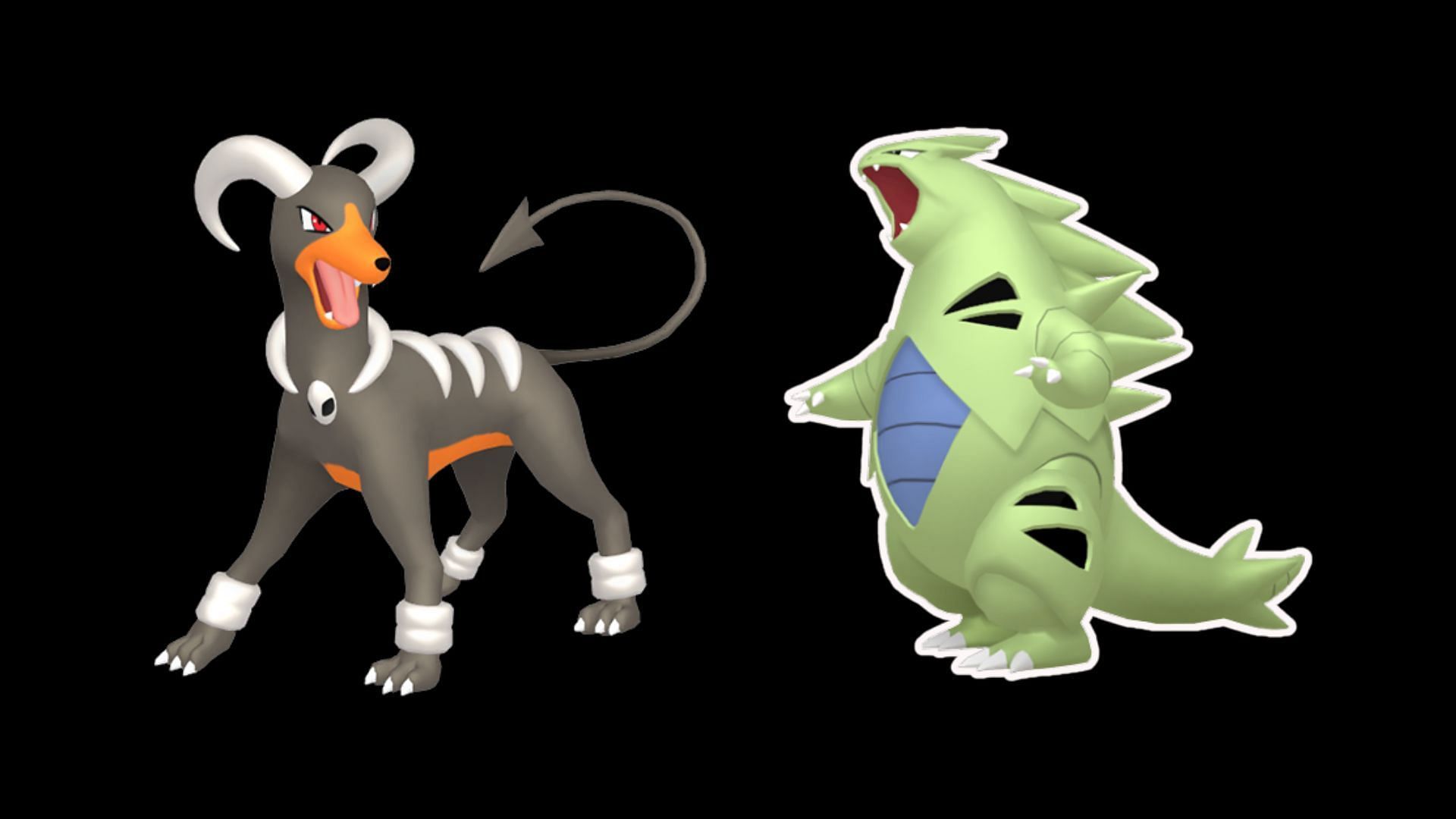 Dark-type Pokemon designs with Houndoom and Tyranitar
