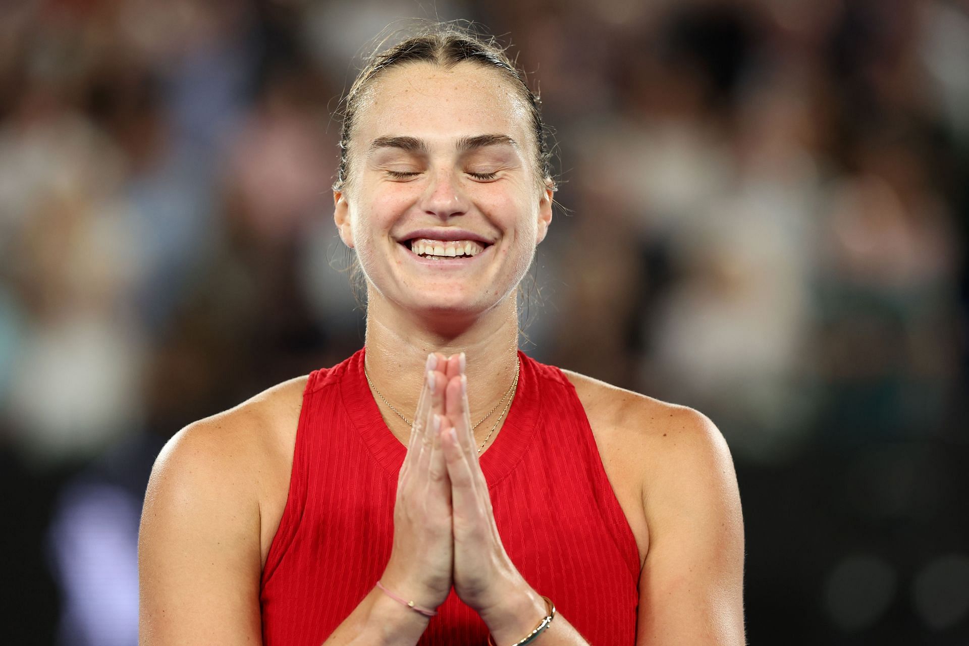 Aryna Sabalenka at the 2024 Australian Open.