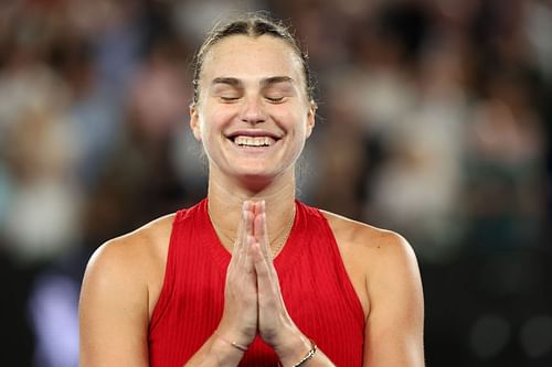 Aryna Sabalenka at the 2024 Australian Open.