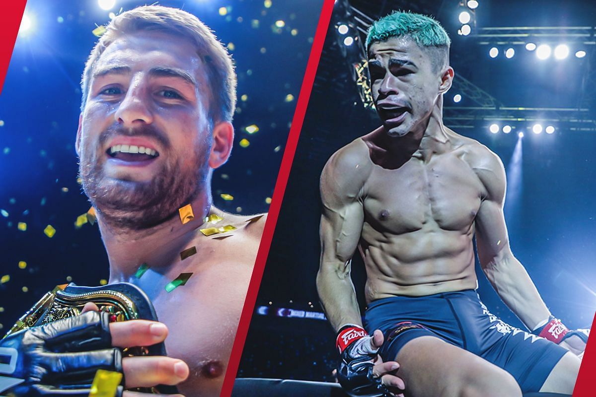 Jonathan Haggerty (L) dismisses the injury claim by Fabricio Andrade (R) as just an excuse. -- Photo by ONE Championship