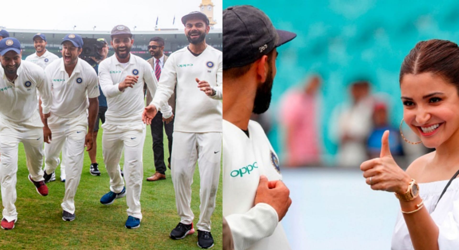 Indian players celebrated wildly after the incredible achievement