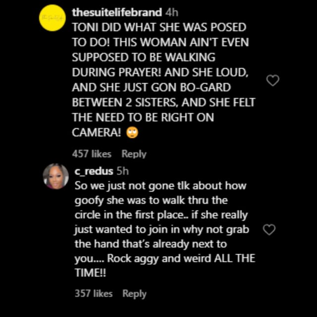 "You don't know what spirits they are trying to transfer"