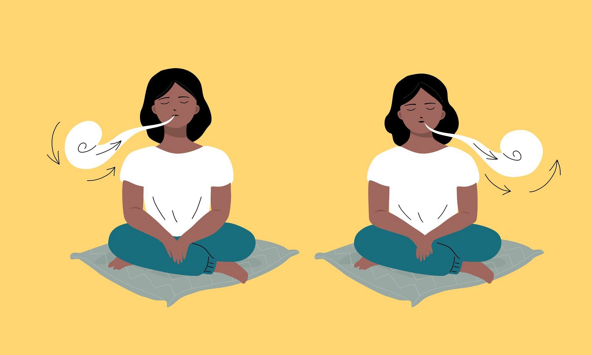 Breathing strategies can be in your tool box to help you become calmer. (Image via Vecteezy/ Orawan Wongka)