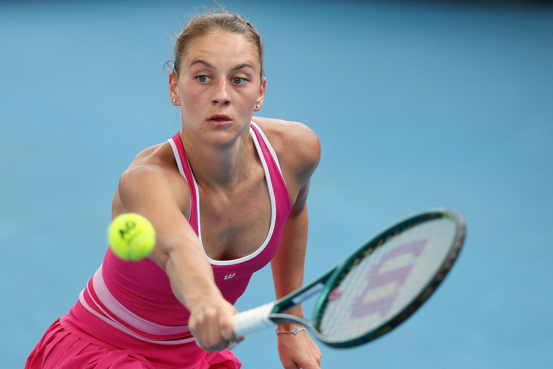 Marta Kostyuk at the 2024 Adelaide International.