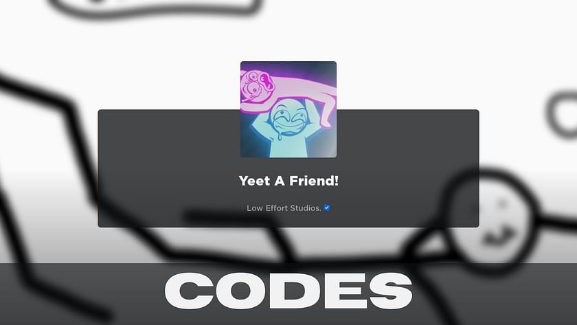 Roblox: Yeet A Friend Codes (February 2024)