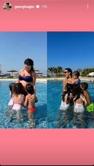 Georgina Rodriguez's Instagram story with children