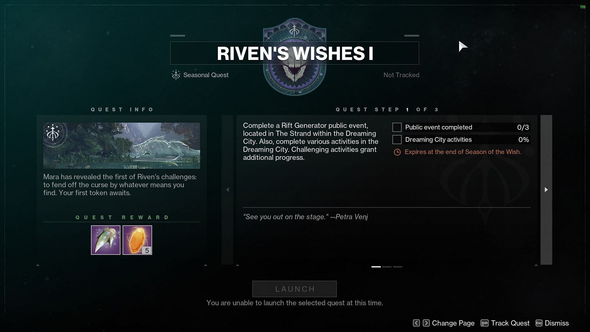 Riven&#039;s Wishes I quest in Destiny 2 (Image via Bungie)