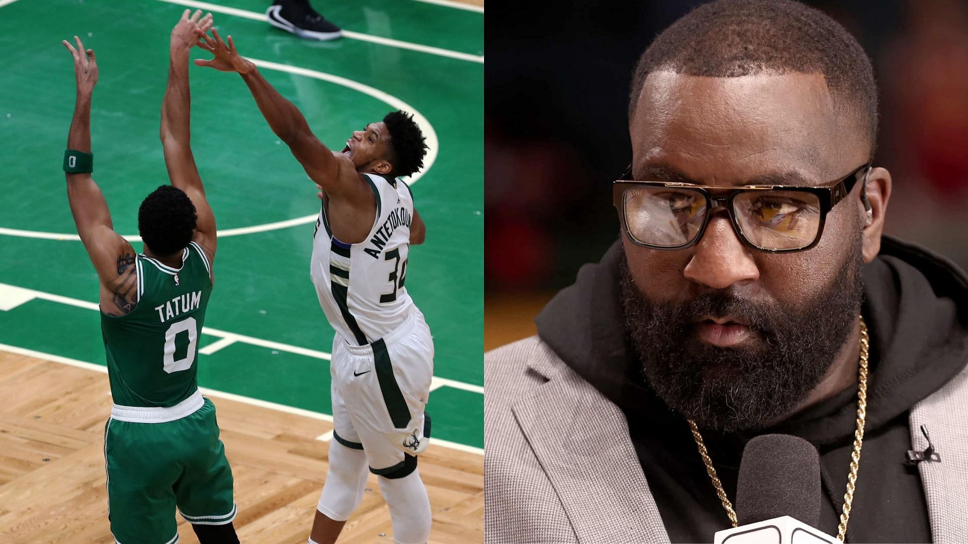 &quot;Celtics Tap out the entire second half&quot;:  Kendrick Perkins roasts Boston as they trail by 40 points in National TV matchup against the Bucks