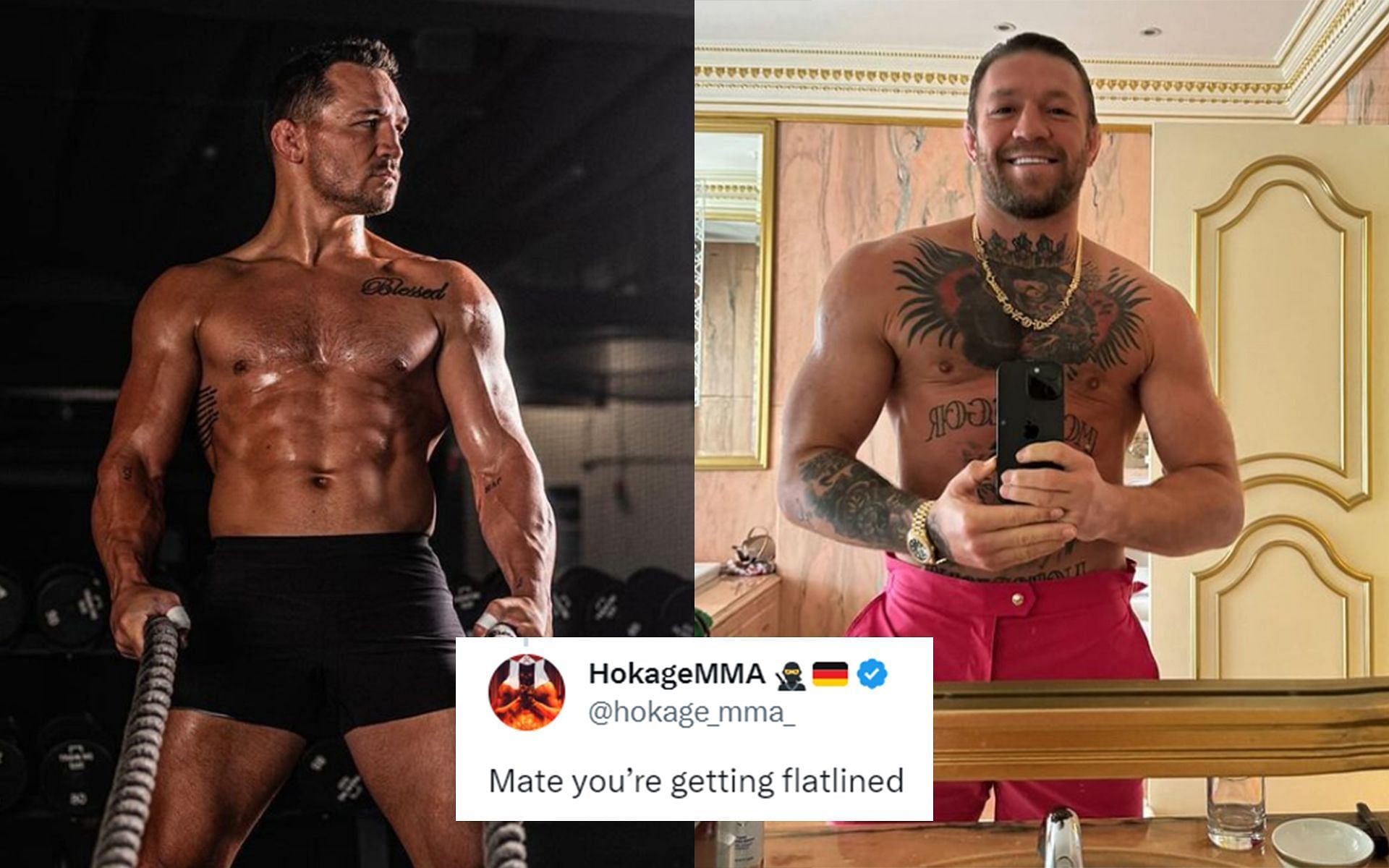 Michael Chandler (left) gives a bone-chilling prediction for his fight against Conor McGregor (right) (Images Courtesy: @mikechandlermma and @thenotoriousmma Instagram)