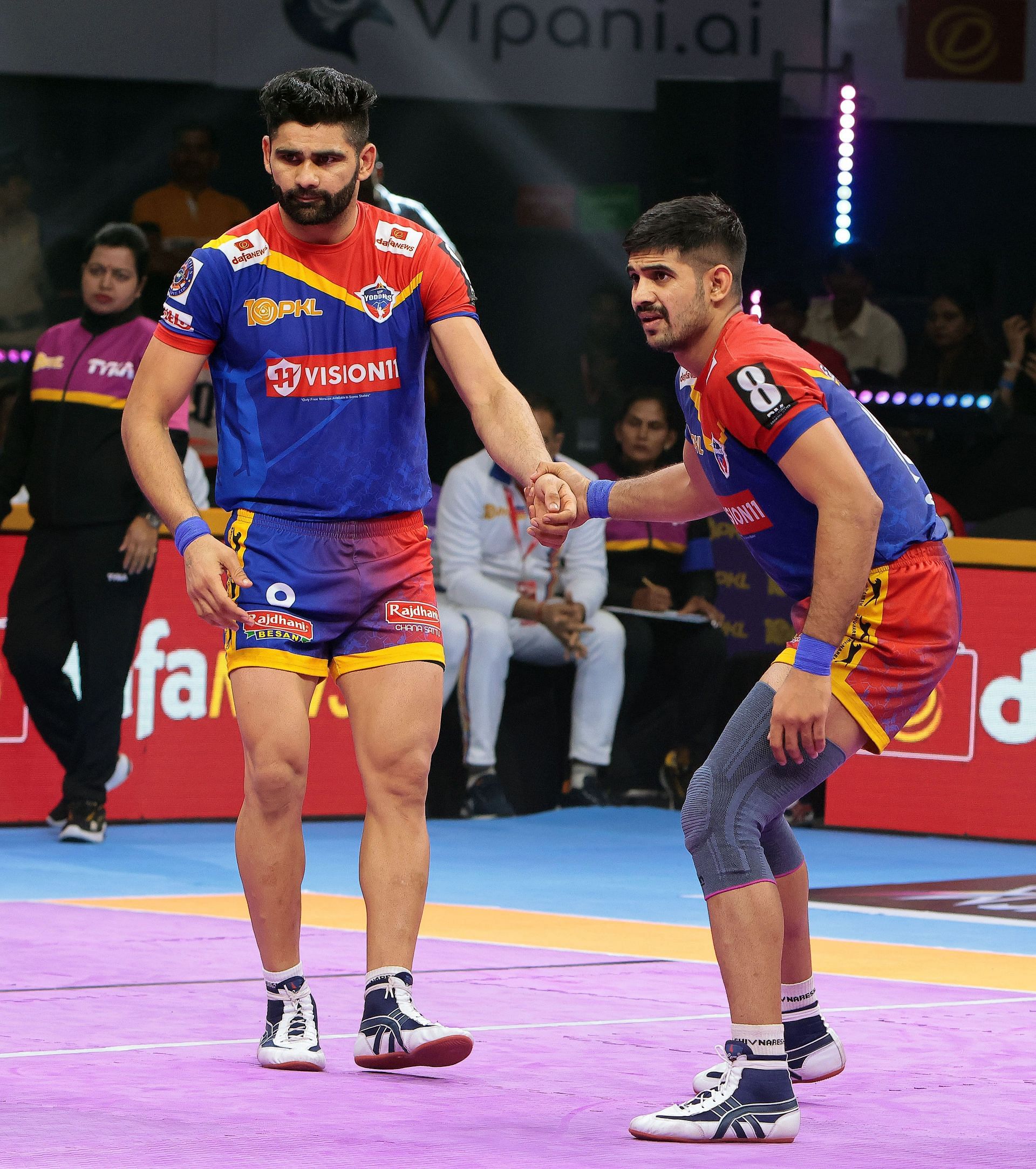Sumit has been integral to UP&#039;s defence this season (Image via PKL)