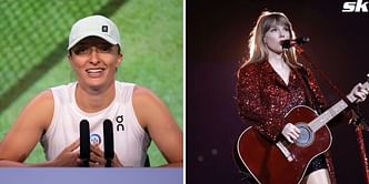 "Obviously they're going to be watching Taylor Swift, not me" - Iga Swiatek jokes about her team pulling strings to get her Eras Tour tickets