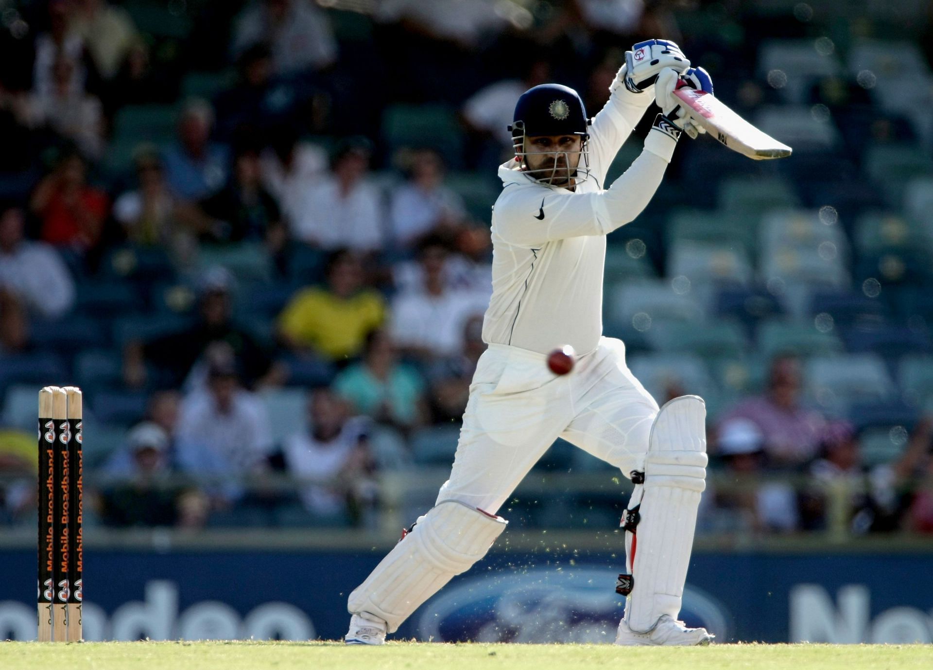 Virender Sehwag hammered 88 in the 2004 Kolkata Test versus South Africa. (Pic: Getty Images)