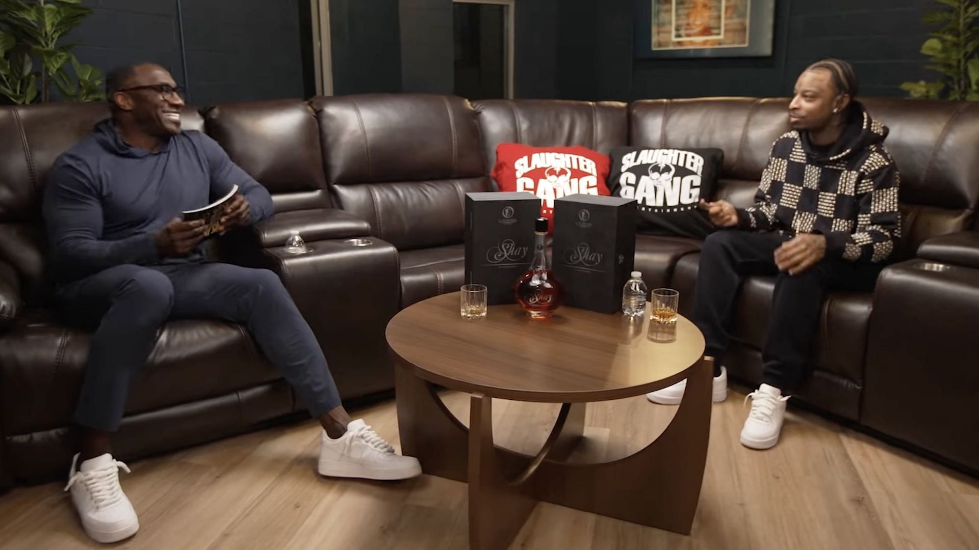 21 Savage and Shannon Sharpe engaged in a conversation about his childhood (Image via YouTube/@ClubShayShay)