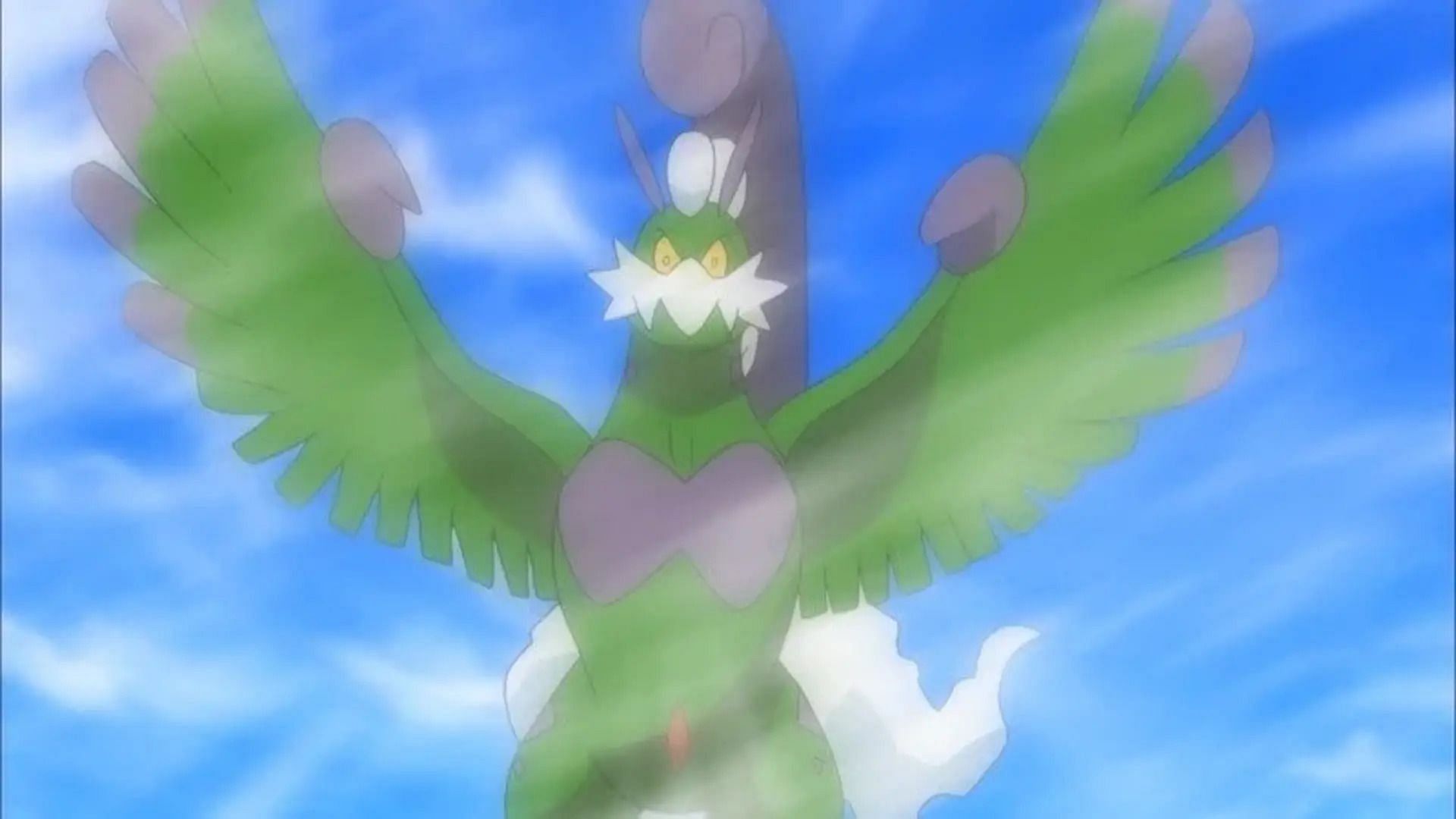 Therian Tornadus in the anime (Image via The Pokemon Company)