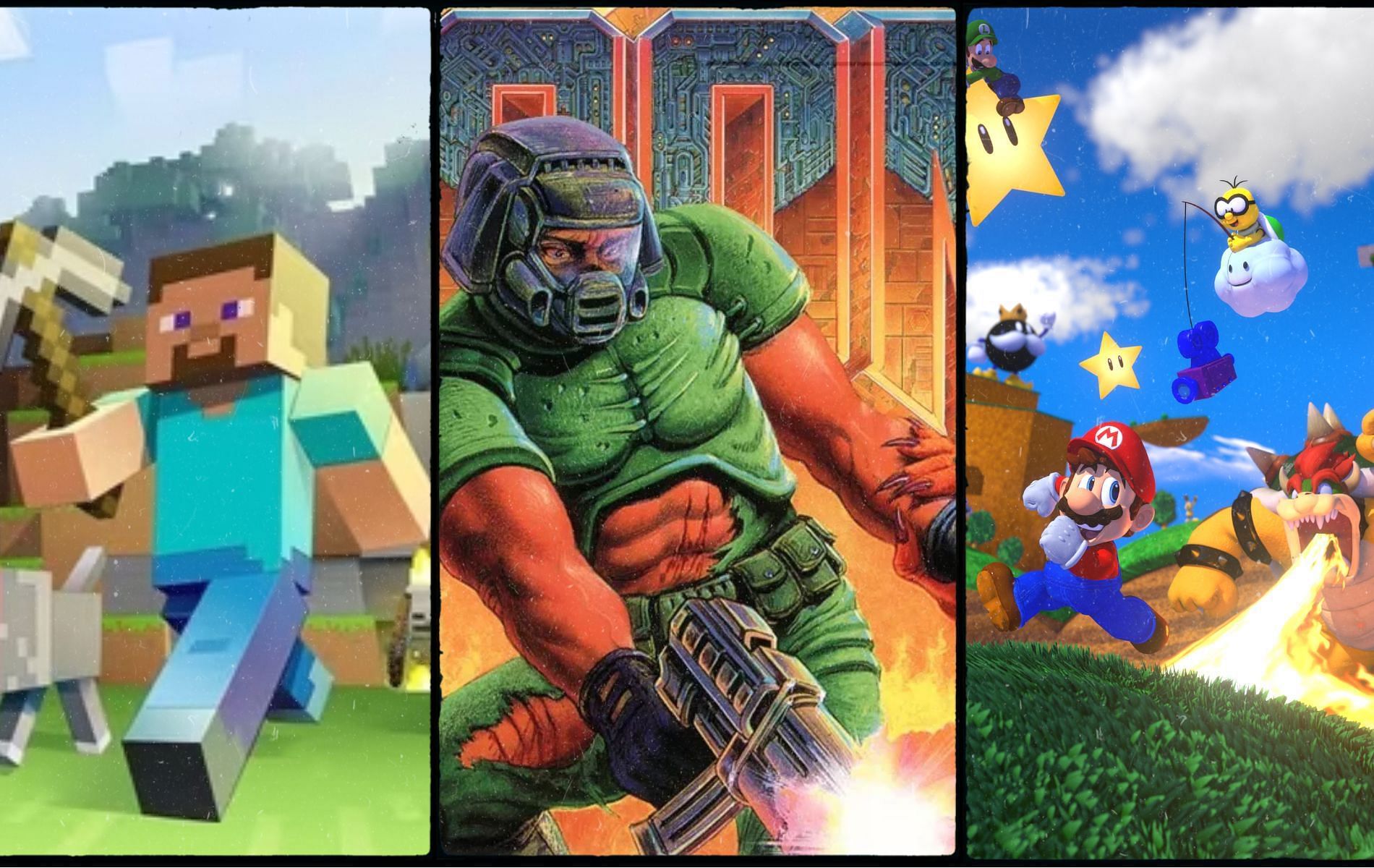 Minecraft, Doom (1993) and Super Mario 64 are some of the pillars that defined the industry.
