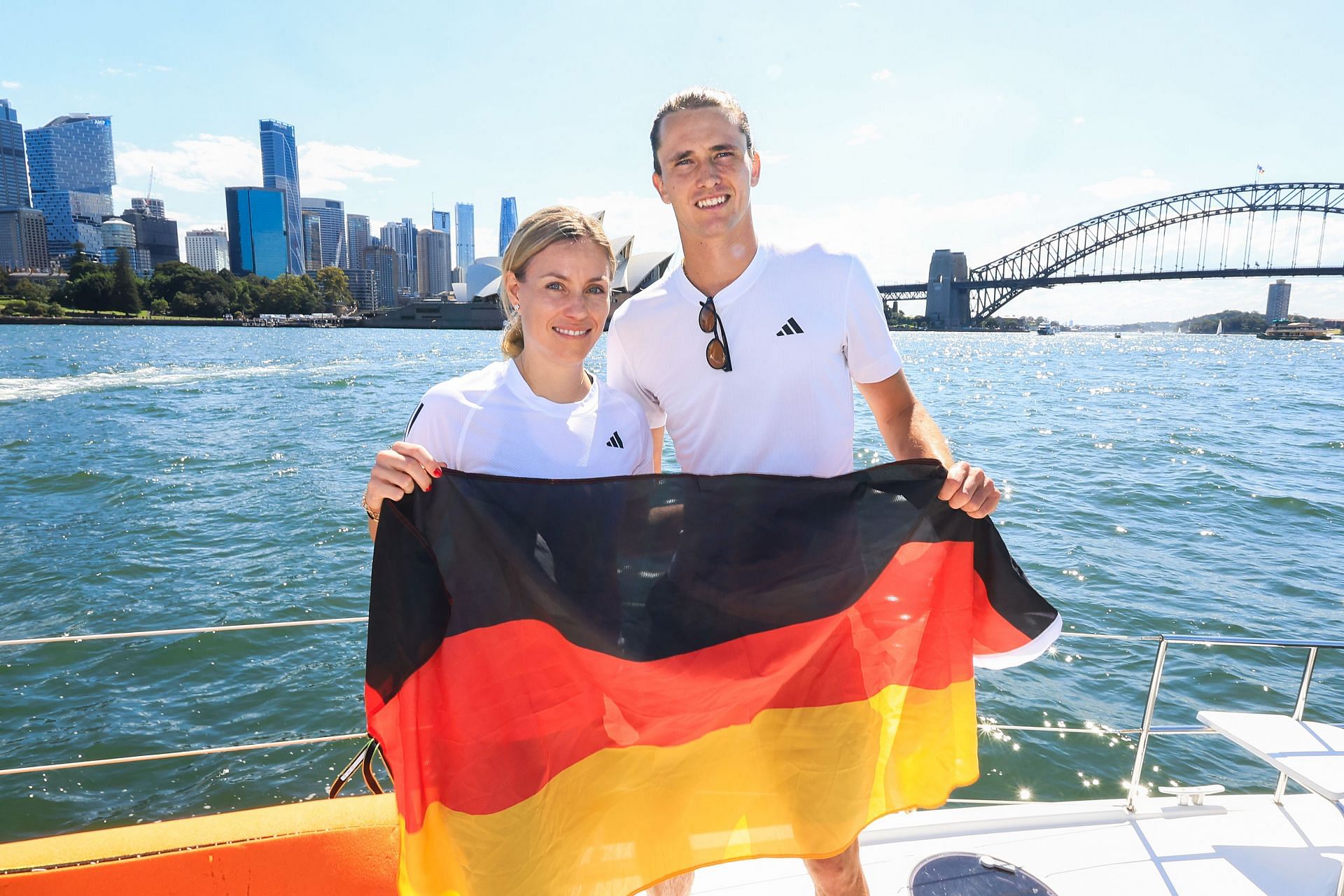 Angelique Kerber and Alexander Zverev for the 2024 United Cup