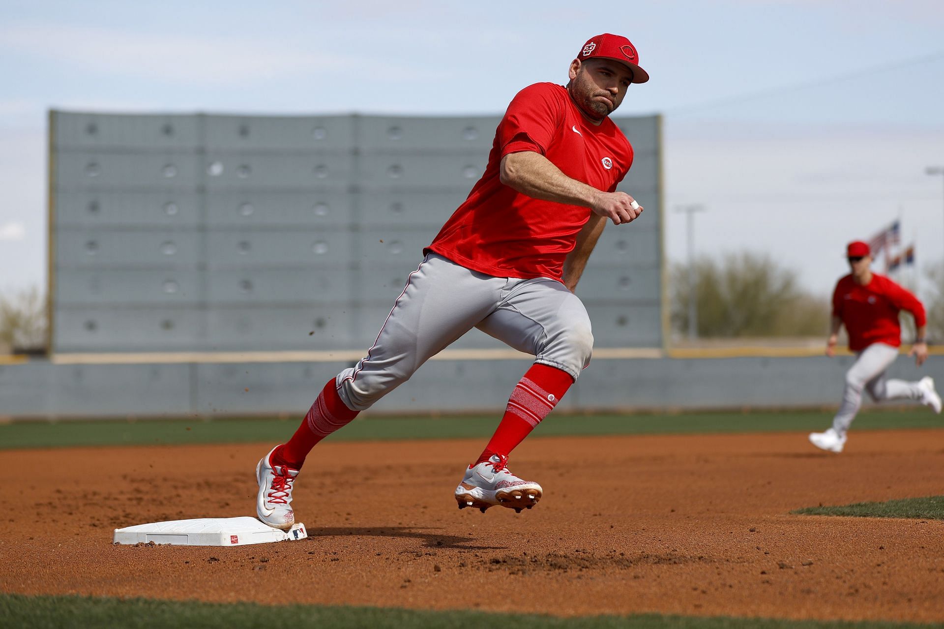 Cincinnati Reds Workout (via Getty Images)