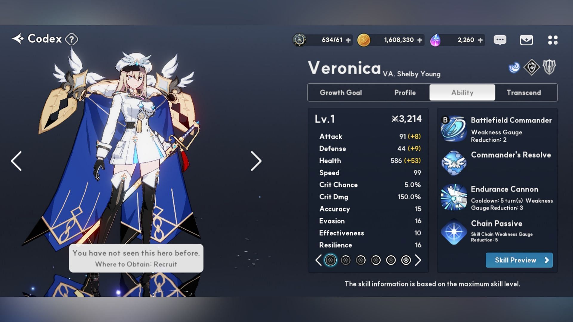 Veronica in Outerplane. (Image via Smilegate)