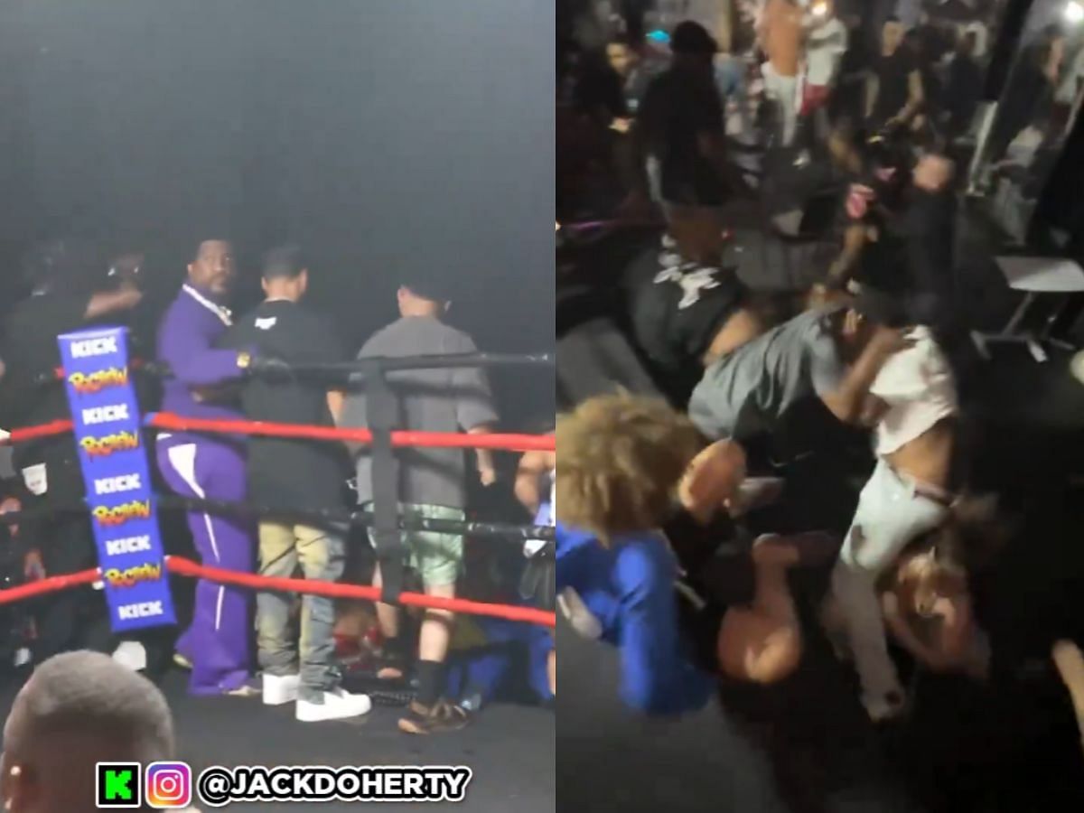 All-out brawl breaks out during boxing event (Image via X/DramaAlert)