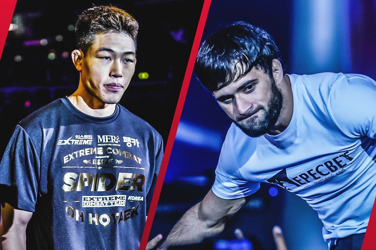 Oh Ho Taek (L) looks to take advantage of what he believes is his edge in striking over Shamil Gasanov (R) in their fight this week. -- Photo by ONE Championship