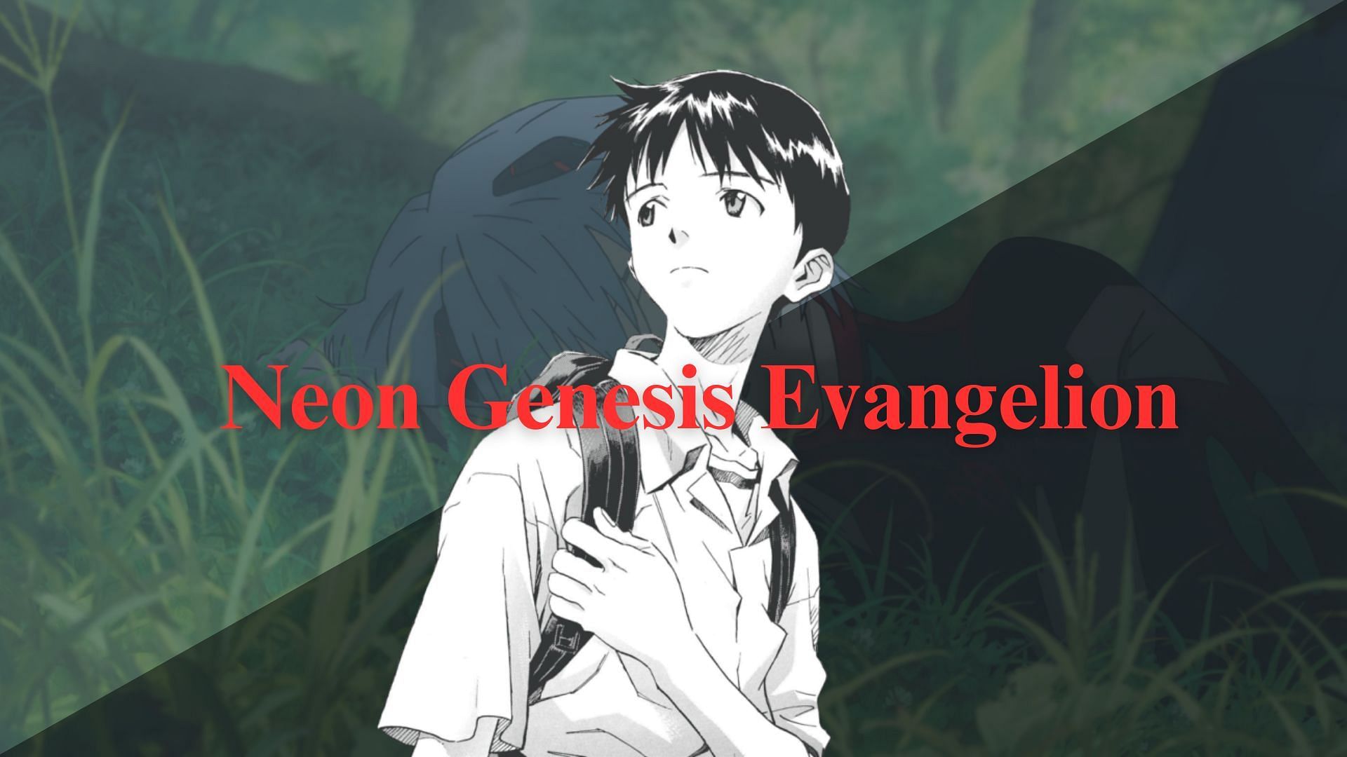 Minimalist Neon Genesis Evangelion Anime Poster