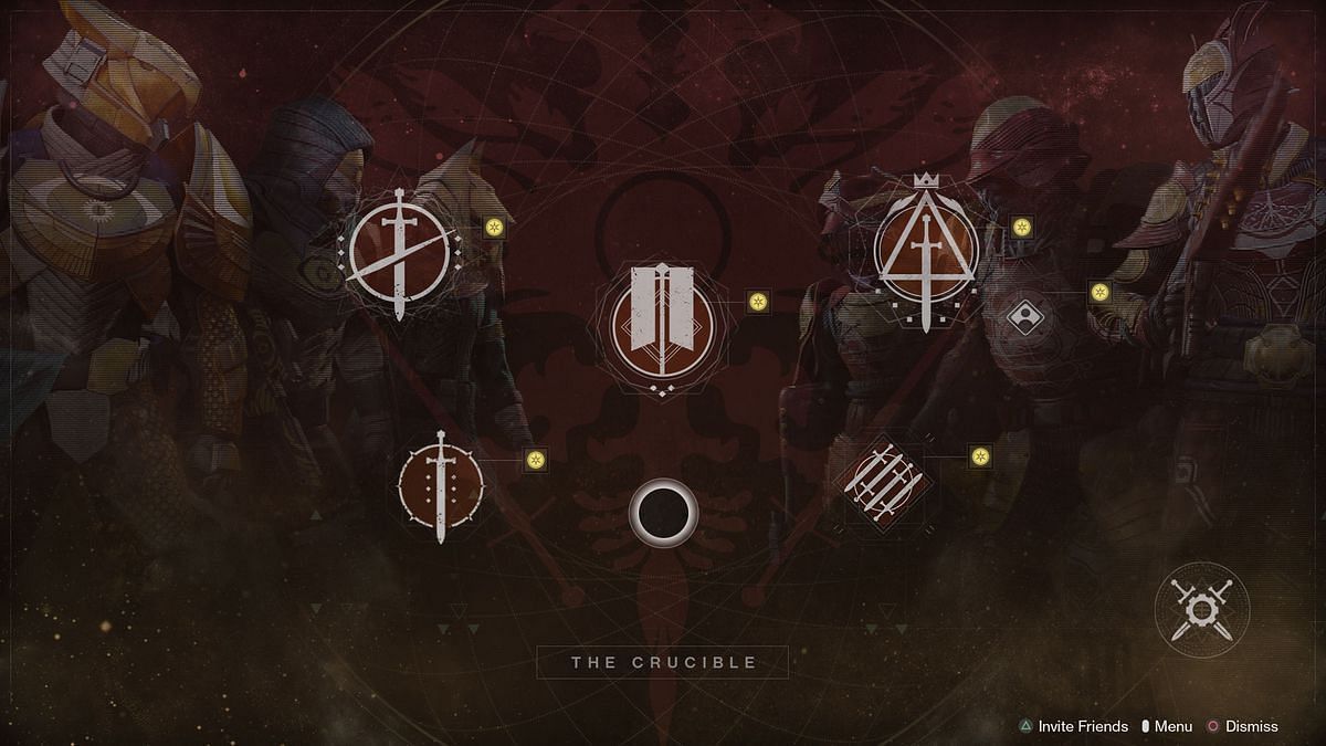 Destiny 2 Crucible playlists (Image via Bungie)