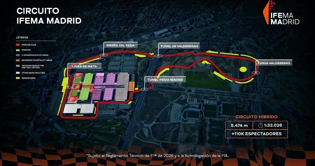 Madrid to host the F1 Spanish GP from 2026