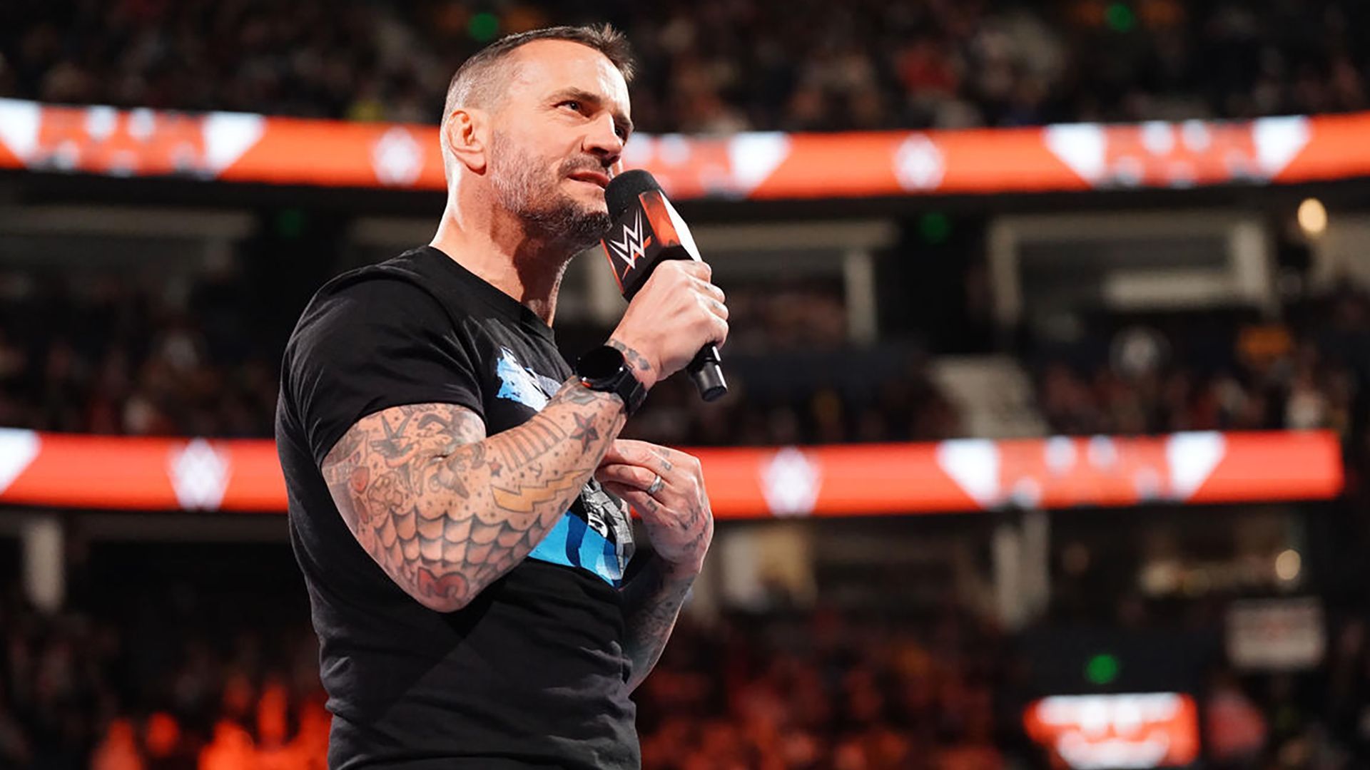 CM Punk speaks to fans on WWE RAW