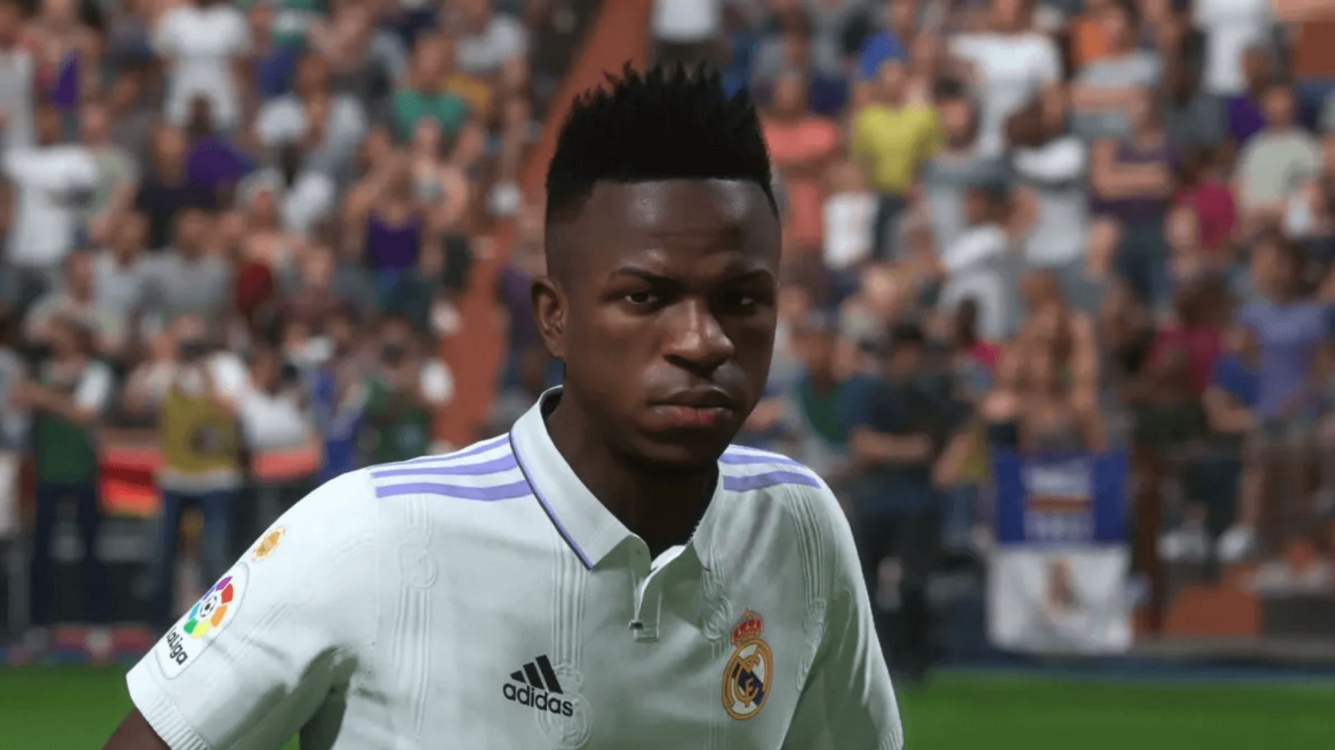 Vinicius Jr. is one of the highest-rated wingers in EA FC 24 (Image via EA Sports)
