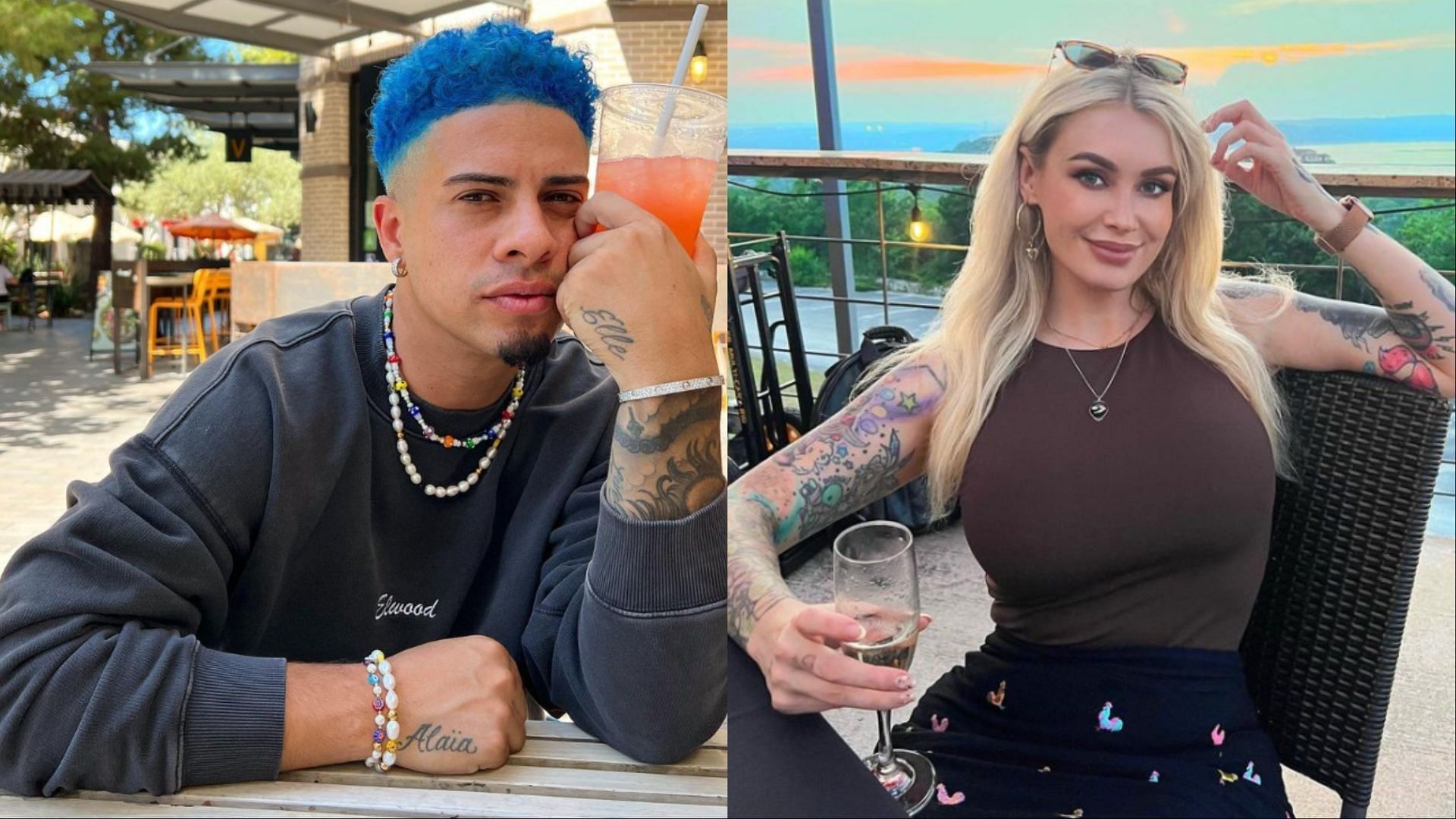 Austin McBroom comes under fire after messaging models (Image via darthlux and austinmcbroom/Instagram)