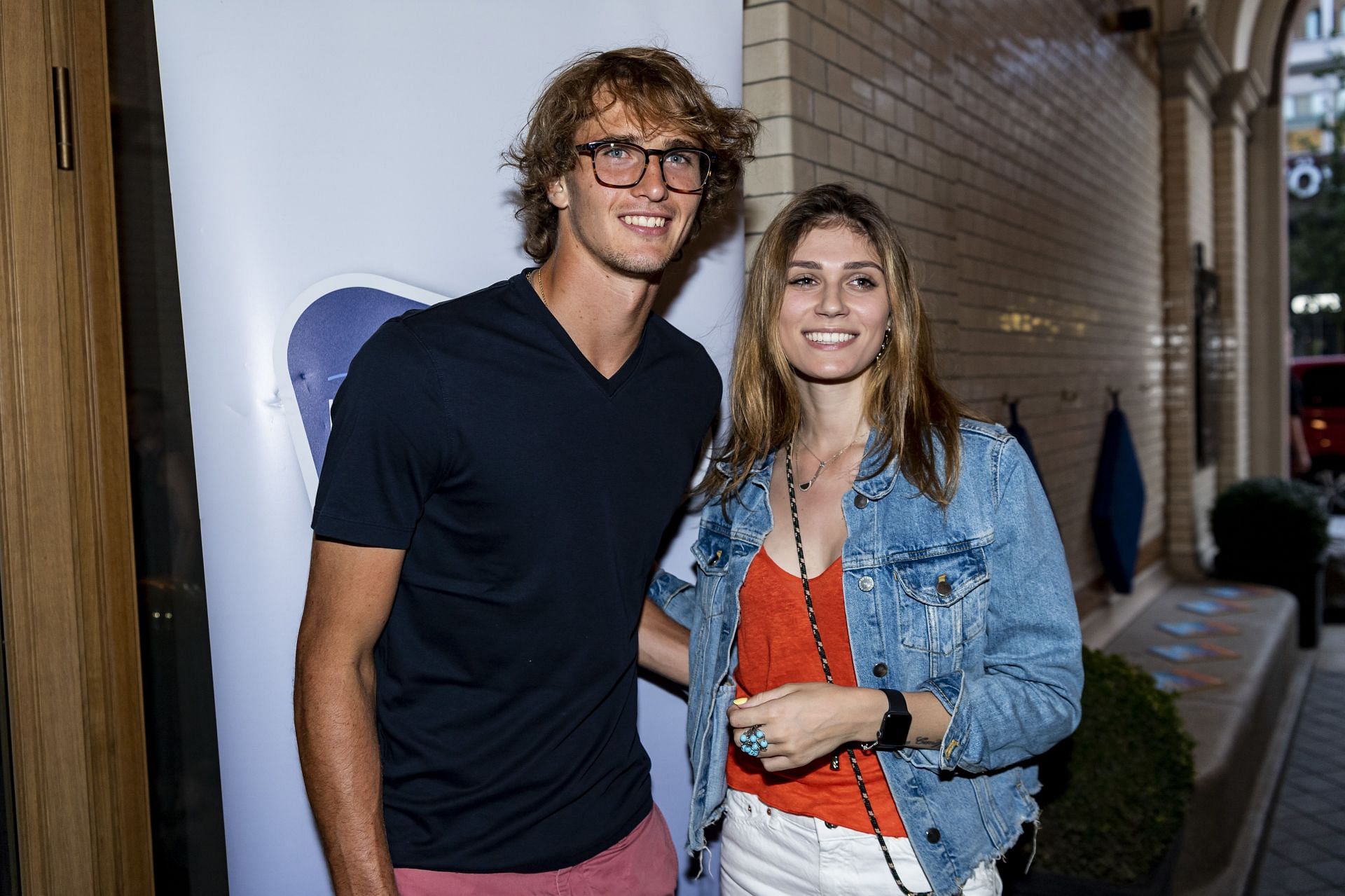 Alexander Zverev and Olya Sharypova at Hamburg Open 2019