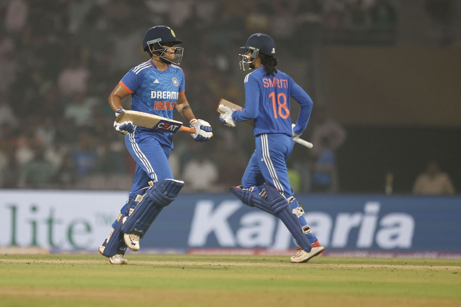 Shafali Verma and Smriti Mandhana&#039;s opening-wicket partnership ensured a comprehensive win for India. [P/C: Getty]