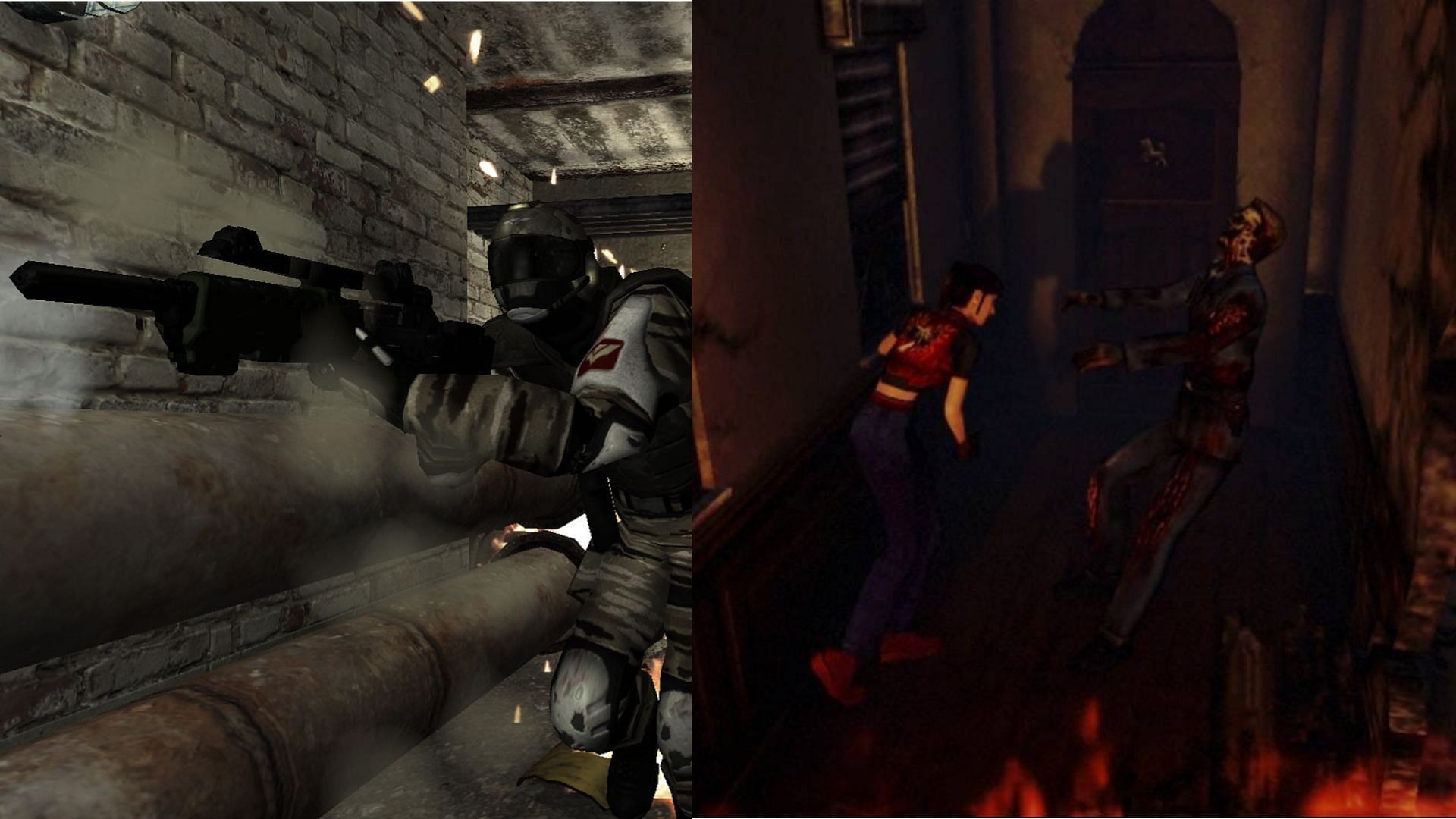 Here are 5 of the best horror games that deserve a remake. (Images via Warner Bros. Games and Capcom) 