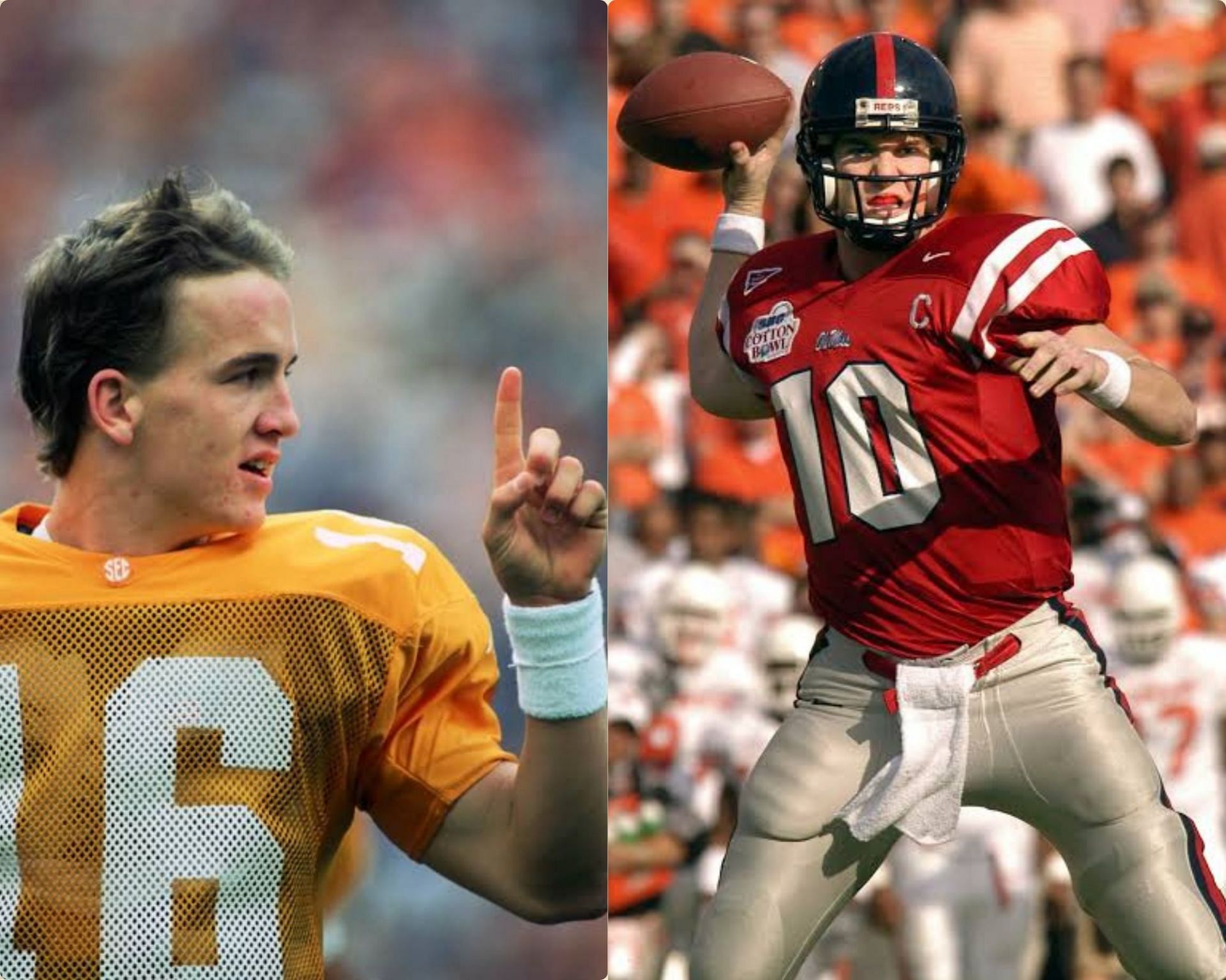 The Manning Brothers both had successful college football careers 