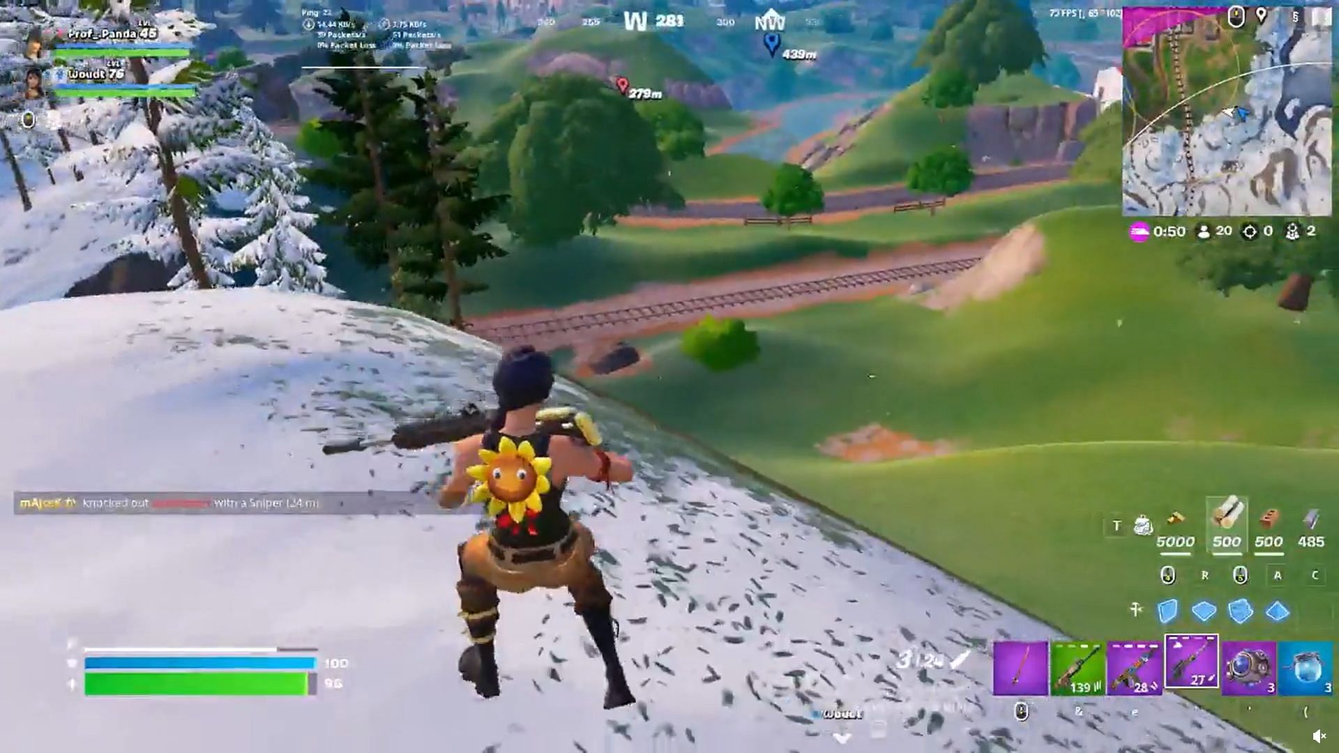 Fortnite player pulls off unbelievable no-scope headshot, community left in awe