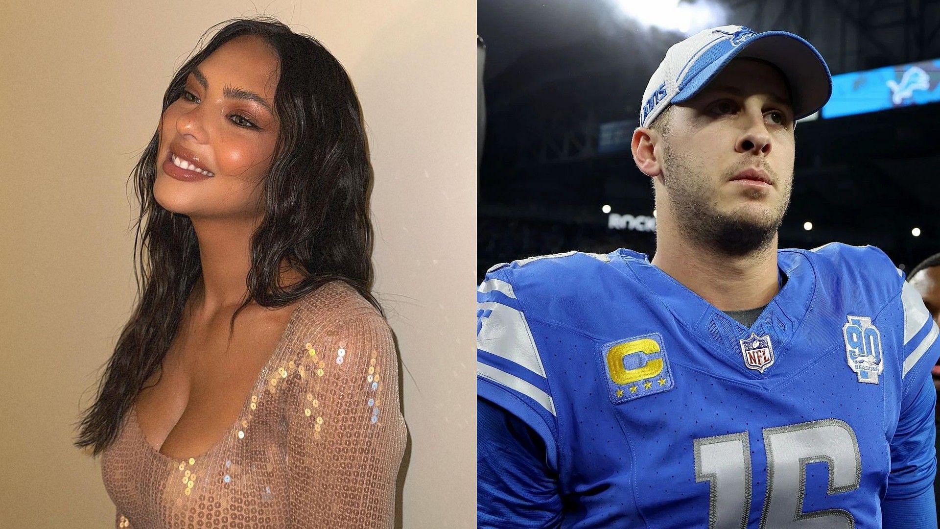 Jared Goff&rsquo;s girlfriend Christen Harper captures &lsquo;unbelievable&rsquo; moment as Lions end 32-year playoff win drought