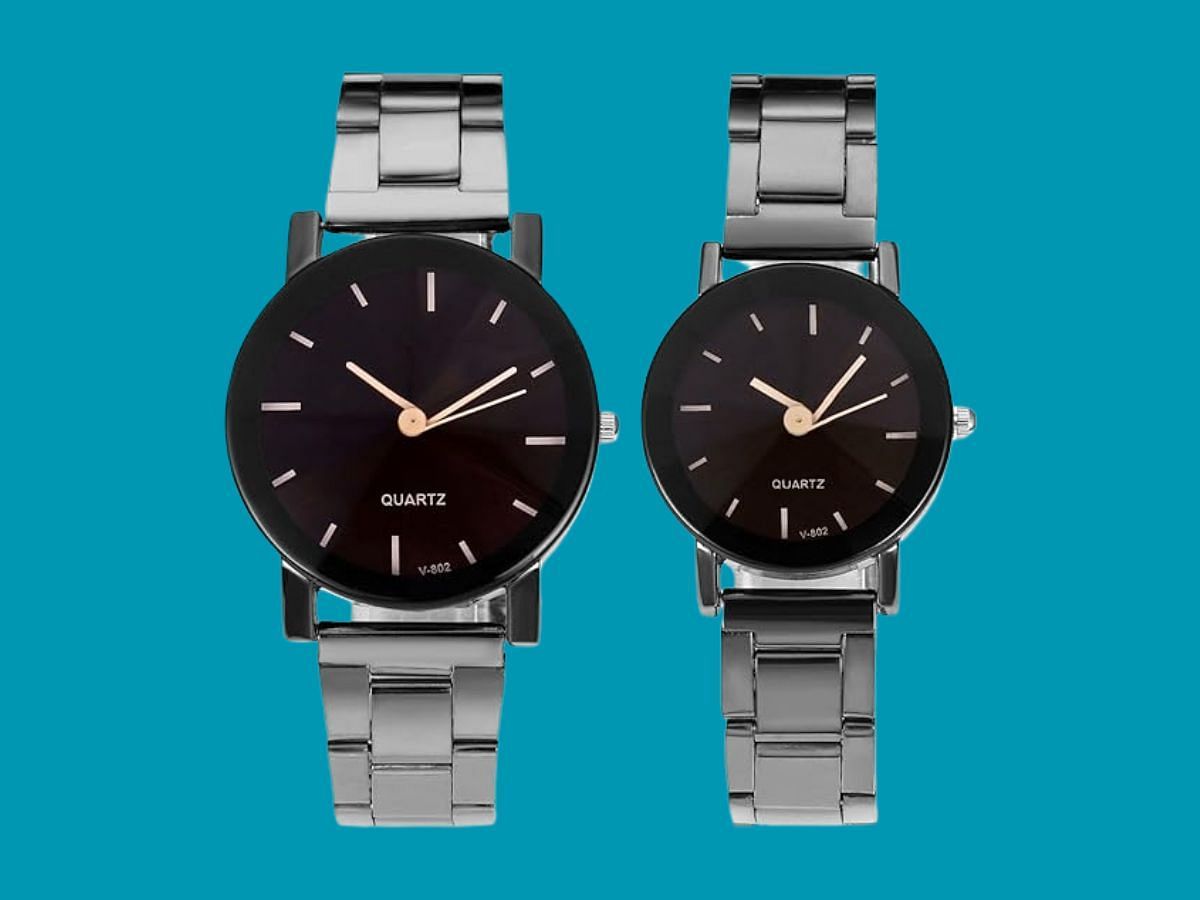 The Top Plaza His and Hers couples watch (Image via Amazon)