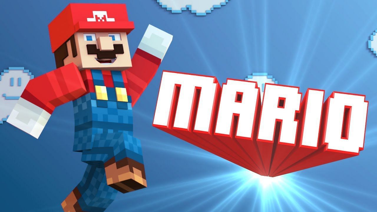 Mario themed builds are fun to build in Minecraft (Image via Youtube/Minute Minecraft Parodies)