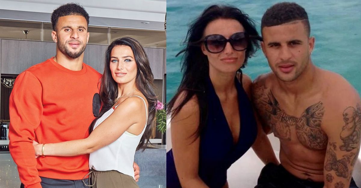 Kyle Walker with wife, Annie Kilner (Image via X/@ItsAWagWagWorld @luo_wenbia63471)