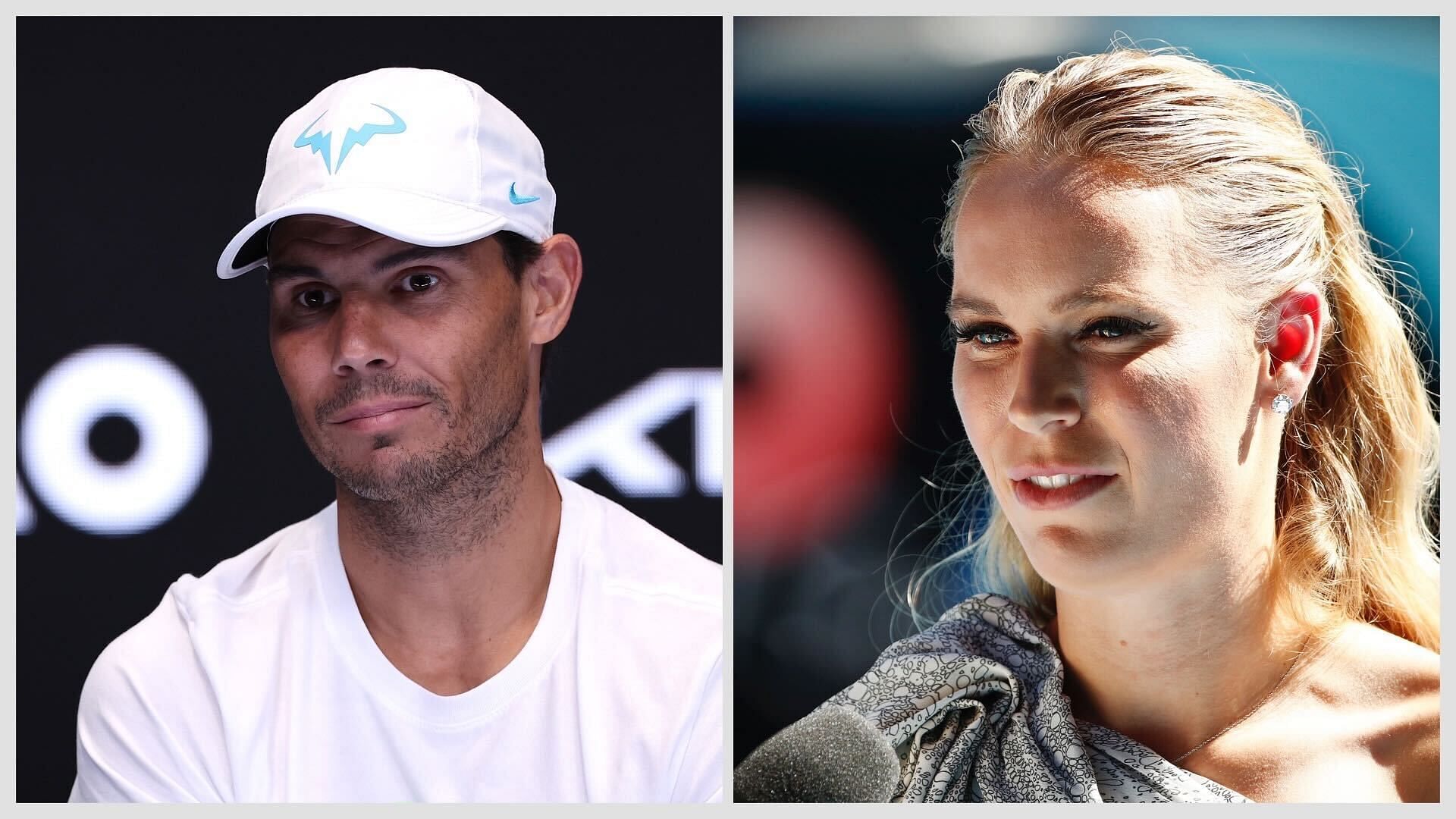 Rafael Nadal and Caroline Wozniacki.