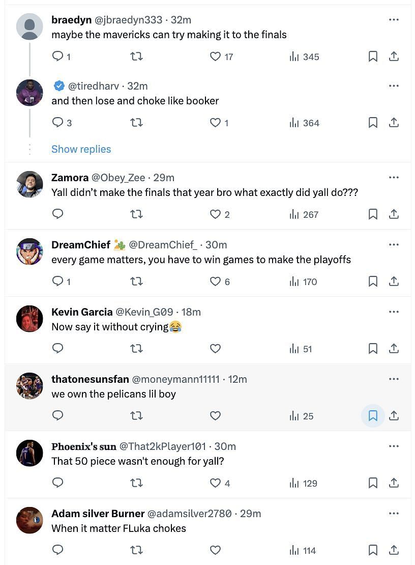 Mavericks fans came out in support of Luka Doncic, and Devin Booker fans weren&#039;t far behind