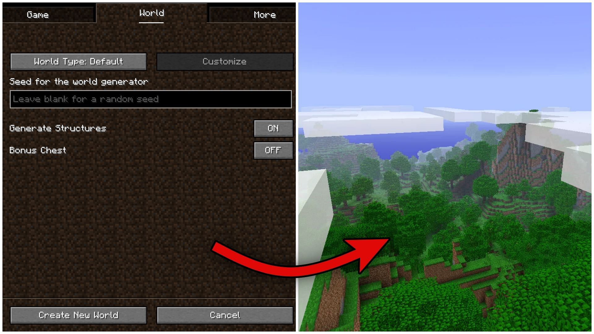 Minecraft players discuss how to find seed of a world from in-game pictures (Image via Mojang) 