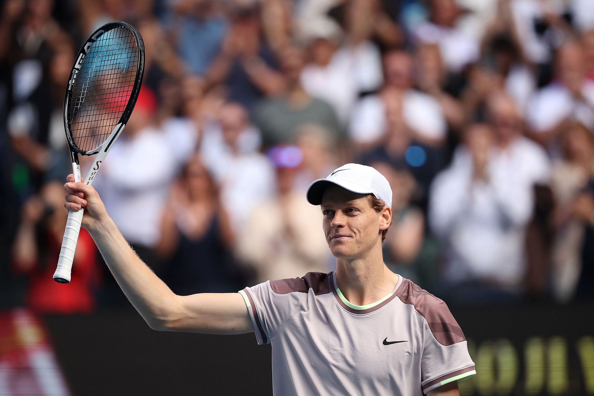 Jannik Sinner after reaching the final.