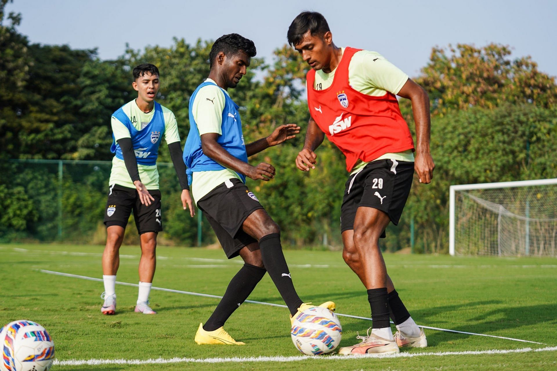 Bengaluru FC players in training.