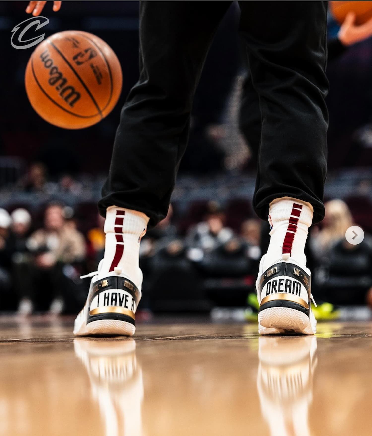 Donovan Mitchell showcased a unique design of his signature shoe to celebrate MLK day